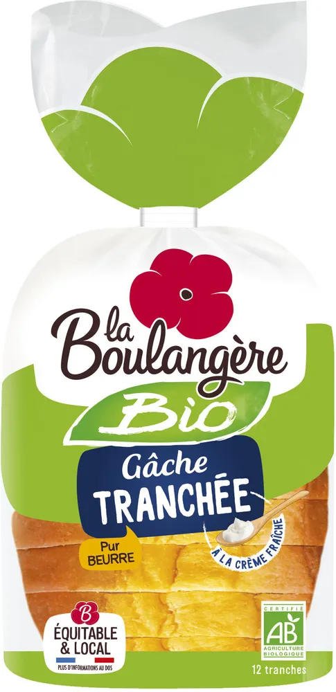 Gâche tranchée pur beurre bio