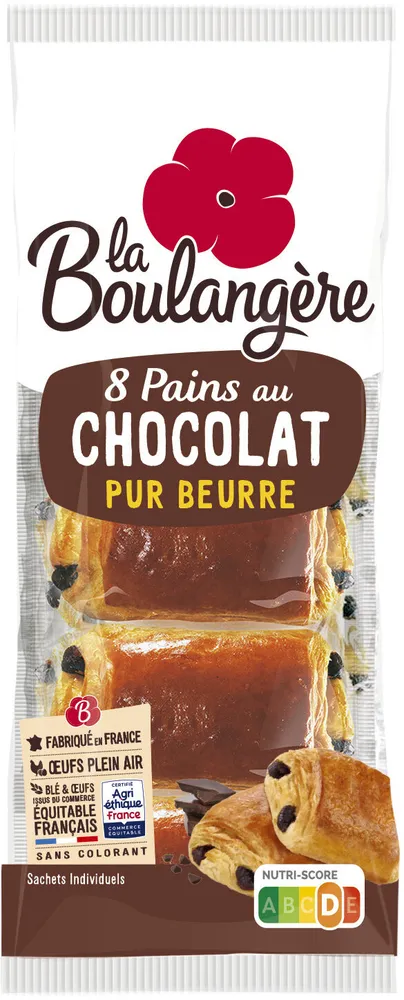 8 Pains au chocolat pur beurre 400g