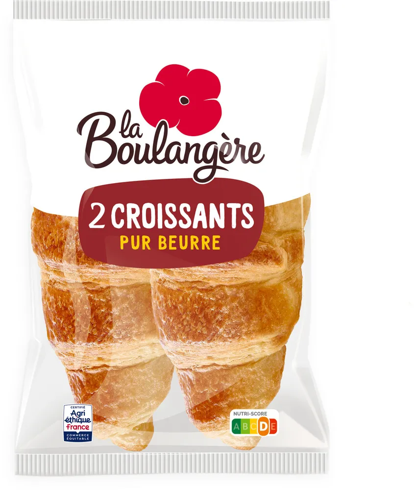2 Croissants pur beurre 80g