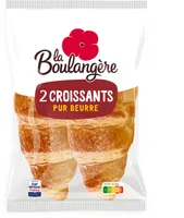 2 Croissants pur beurre 80g