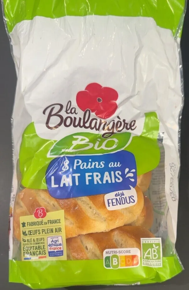 8 pains au lait frais