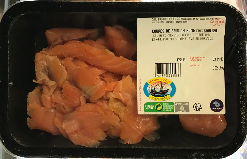 Coupes de saumon fumé