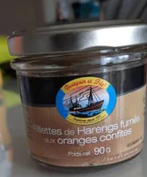 Rillettes de harengs fumés aux oranges confites