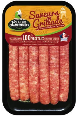 6 saucisses nature
