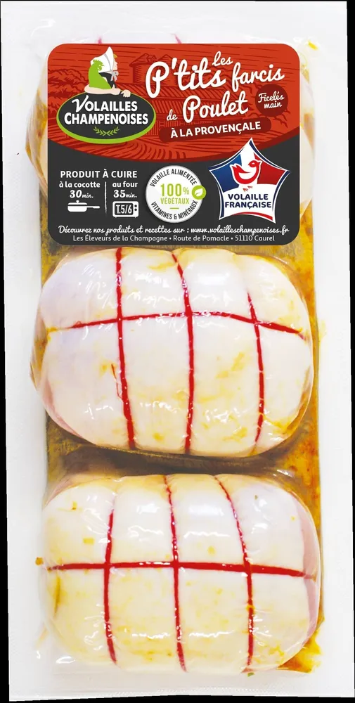 3 P'tits farcis de poulet à la provençale