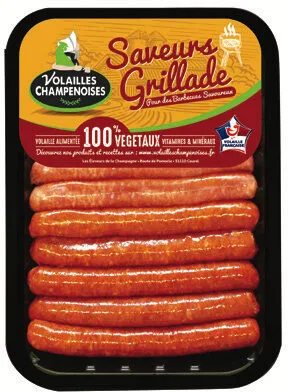 Plateau Sympa Grill : 6 saucisses nature + 6 merguez