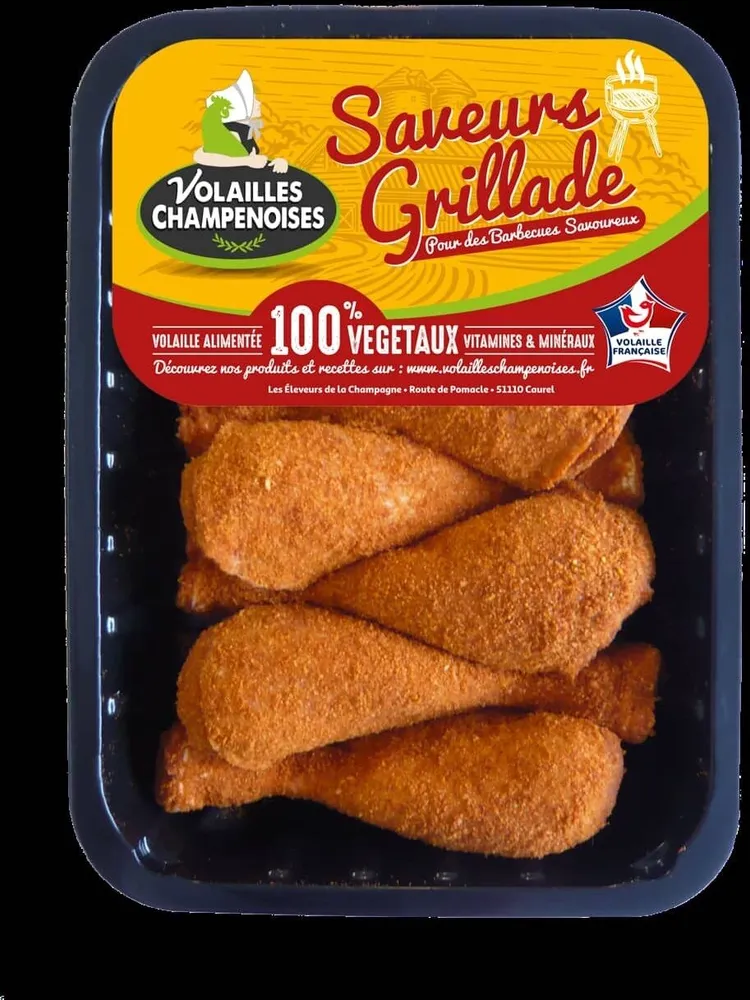 8 Pilons de poulet assaisonné au paprika