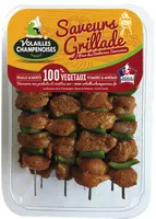 8 brochettes de filet de dinde mariné curry et poivron vert