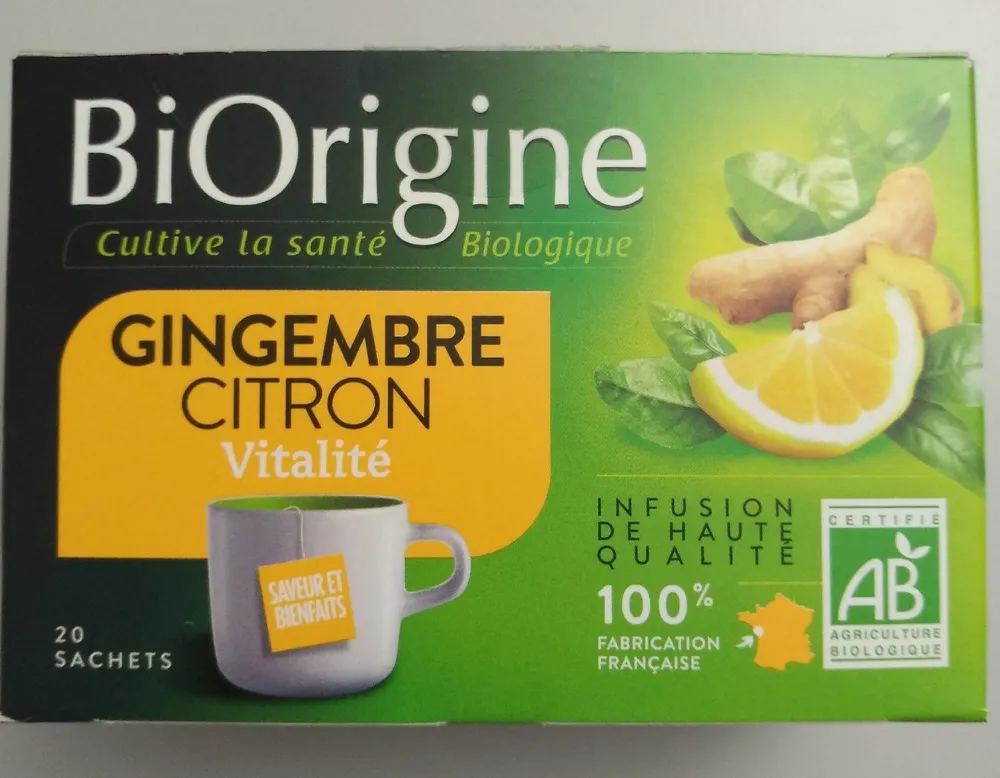 Infusion gingembre citron