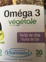 Oméga 3 huile de chia, huile de lin