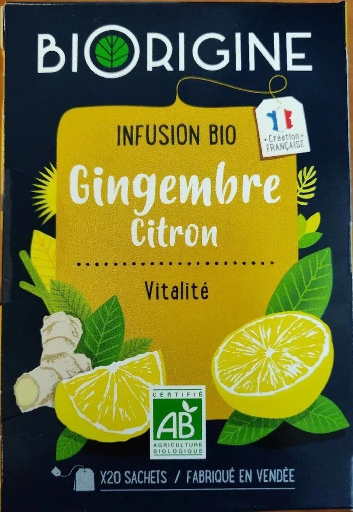 Infusion Bio Gingembre Citron