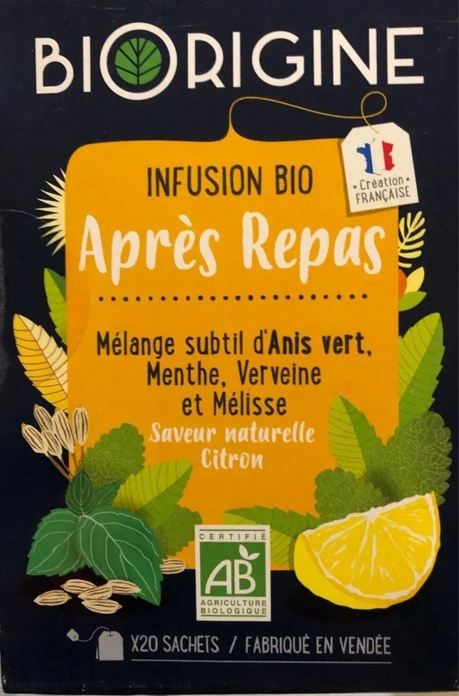 Infusion bio apres repas