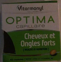 Optima capillaire Cheveux et ongles forts, capsules
