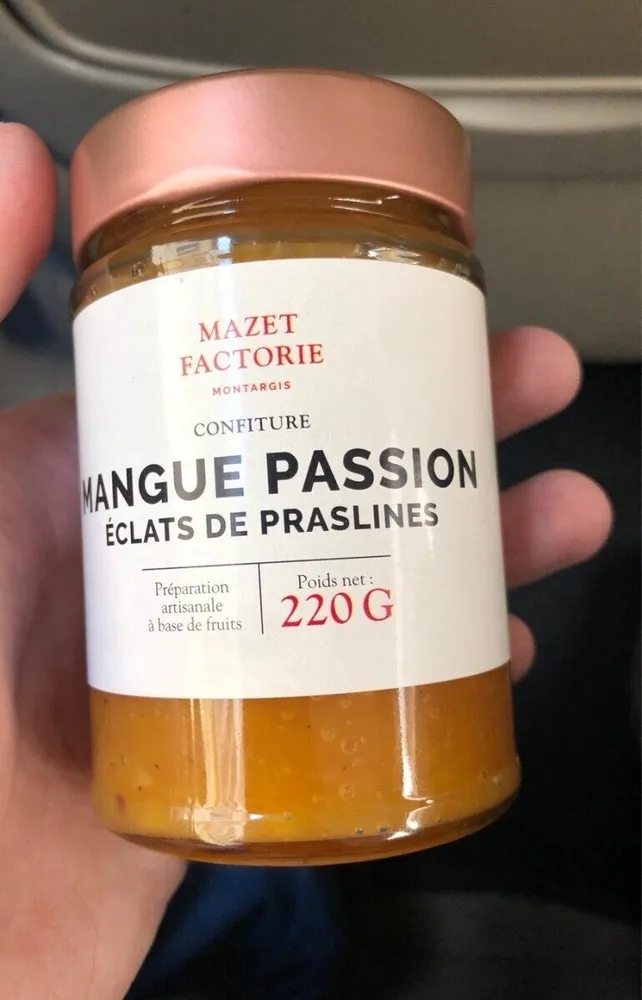 Confiture mangue passion