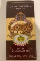 Chocolat noir amer 72%