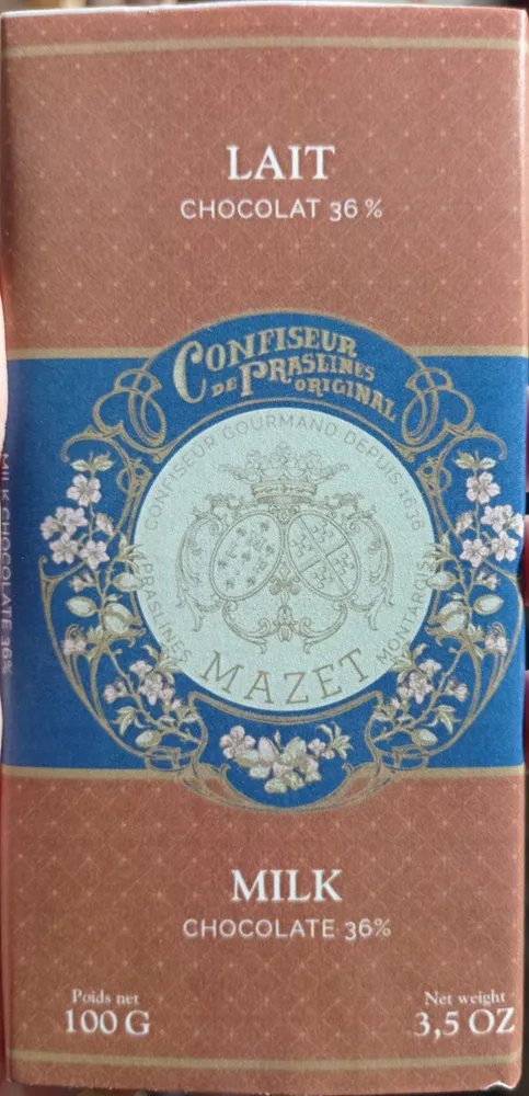 Lait chocolat 36%