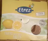 Yaourt avec des fruits - citron