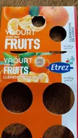 Yaourt avec des fruits clementines de Corse