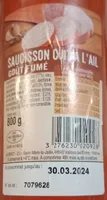 Saucisson cuit à l'ail goût fumé