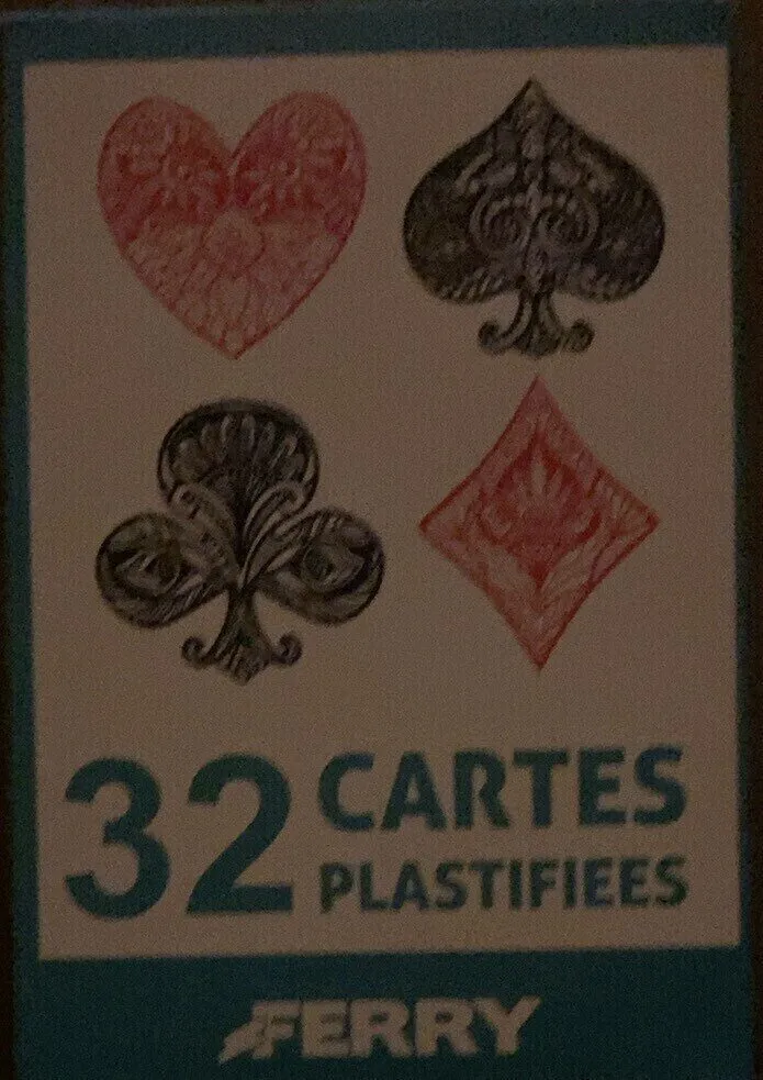 32 cartes plastifiées
