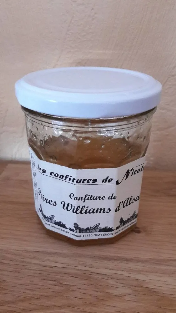 Confiture de poires Williams d'Alsace