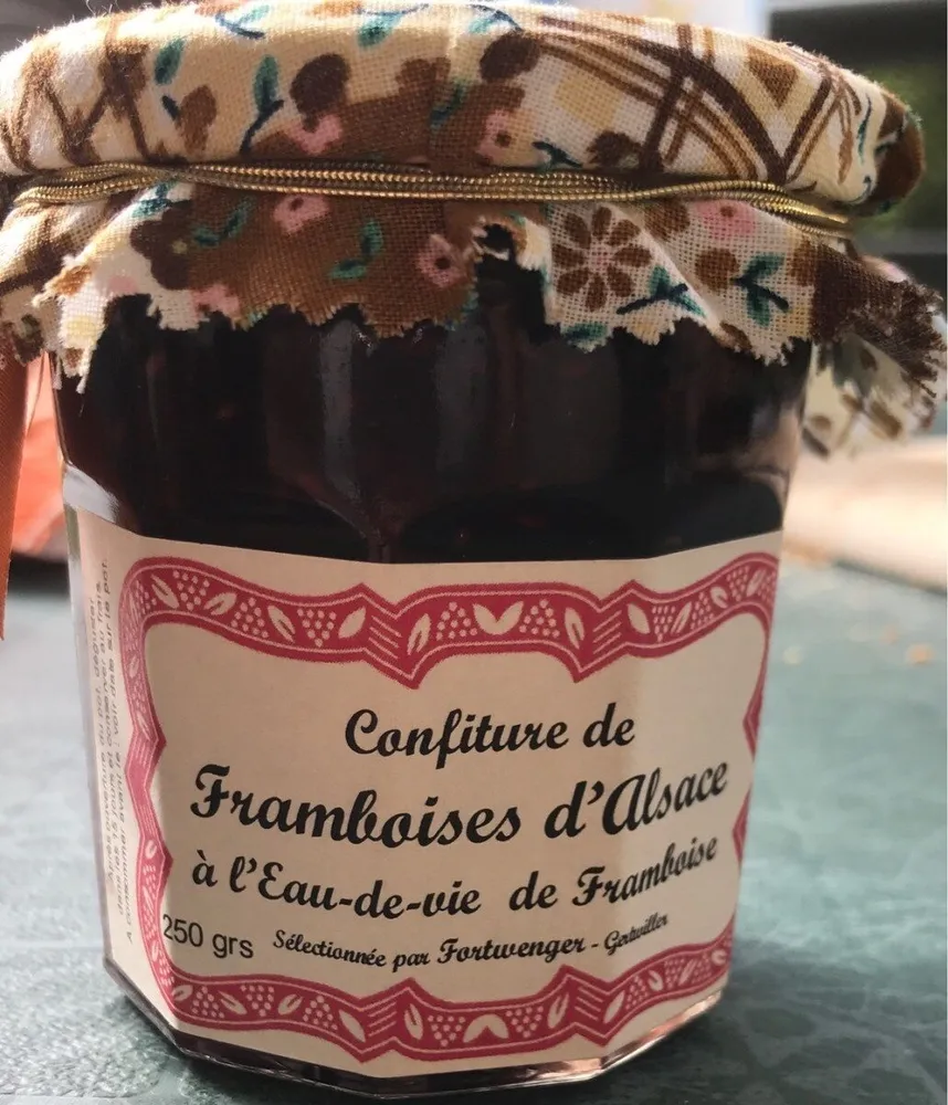 Confiture de framboises d'Alsace