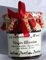 Confiture de mirabelles, quetsches, cerises, poires, pommes
