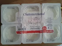 Fromage blanc au lait pasteurise CHATEAURENAUD, 40%MG