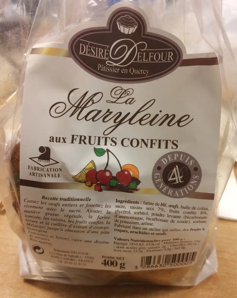 La marylene aux fruits confits