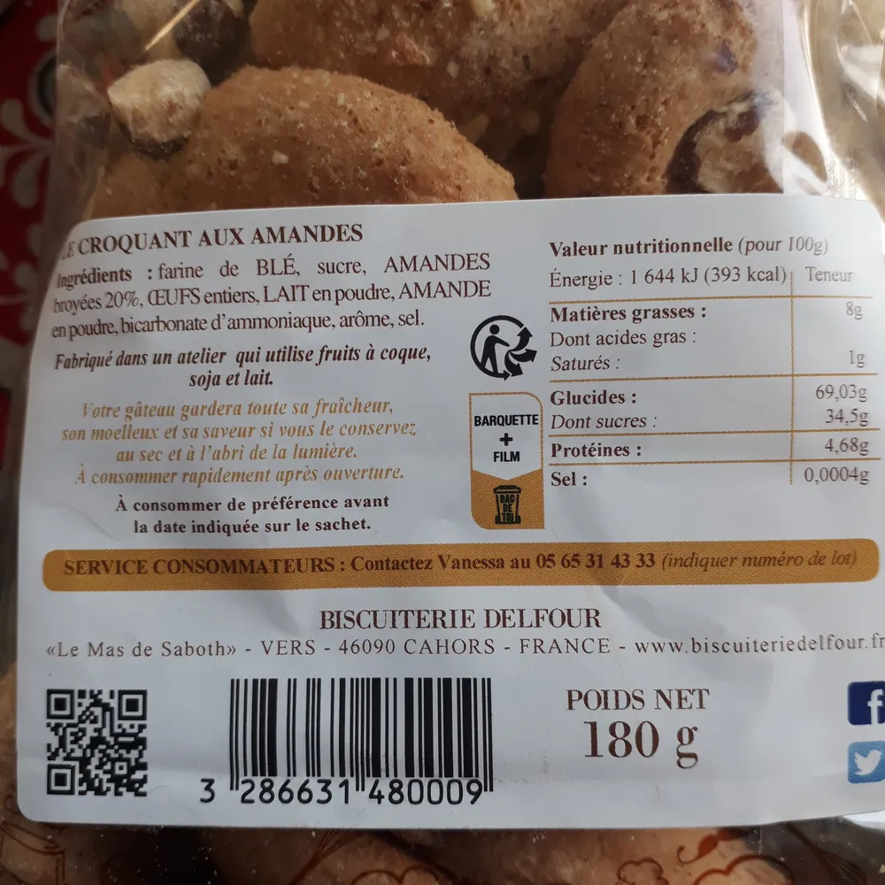 Croquants aux amandes