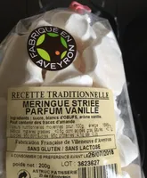 Meringue Striée Parfum Vanille