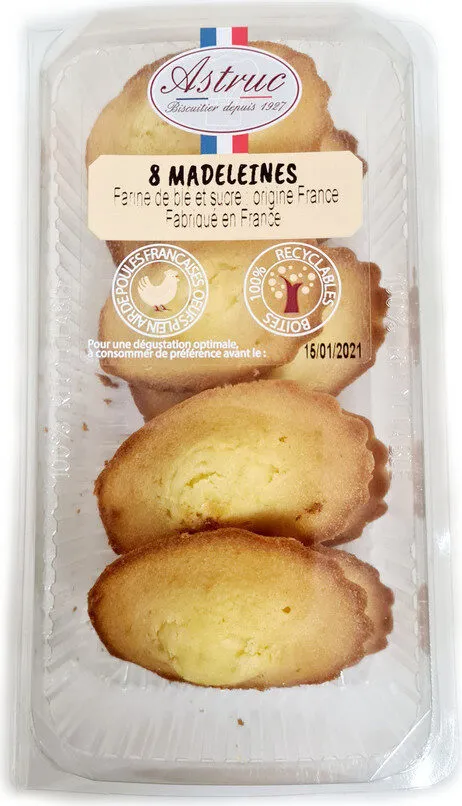8 madeleines pur beurre