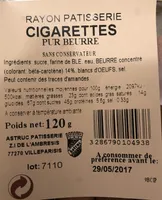 Cigarettes Petit Modèle Pur Beurre