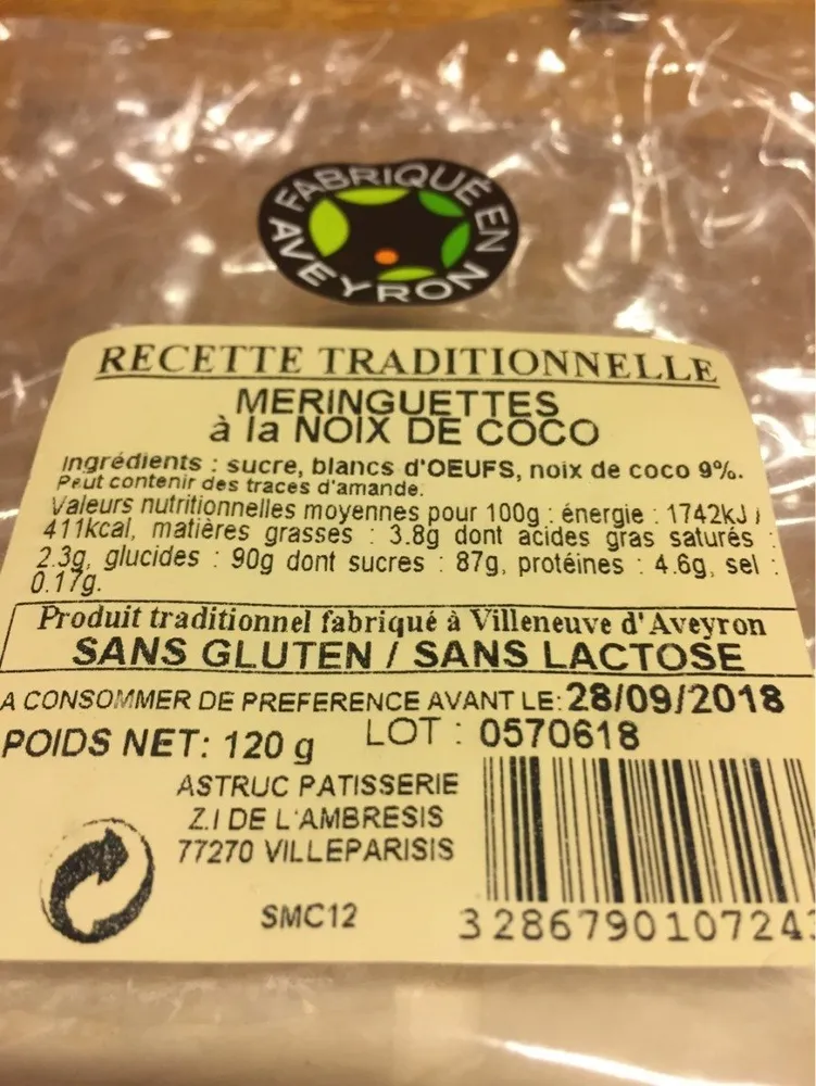 Meringuettes noix de coco