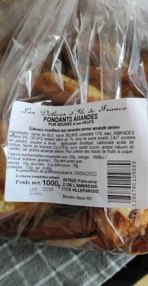 Fondant amandes