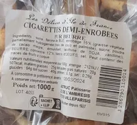 Cigarettes demi-enrobees