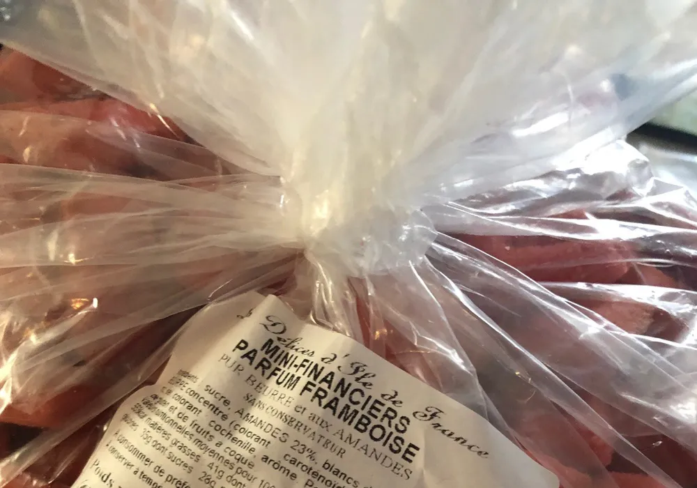 Mini financier parfum framboise