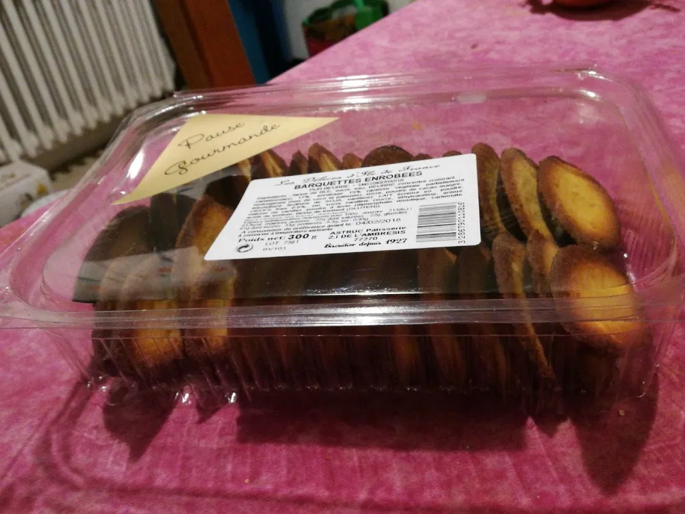 Barquettes enrobées