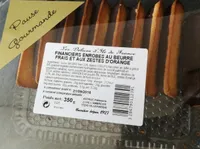 Financier enrobé au zest d'orange