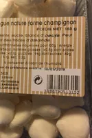 Meringue nature forme champignon