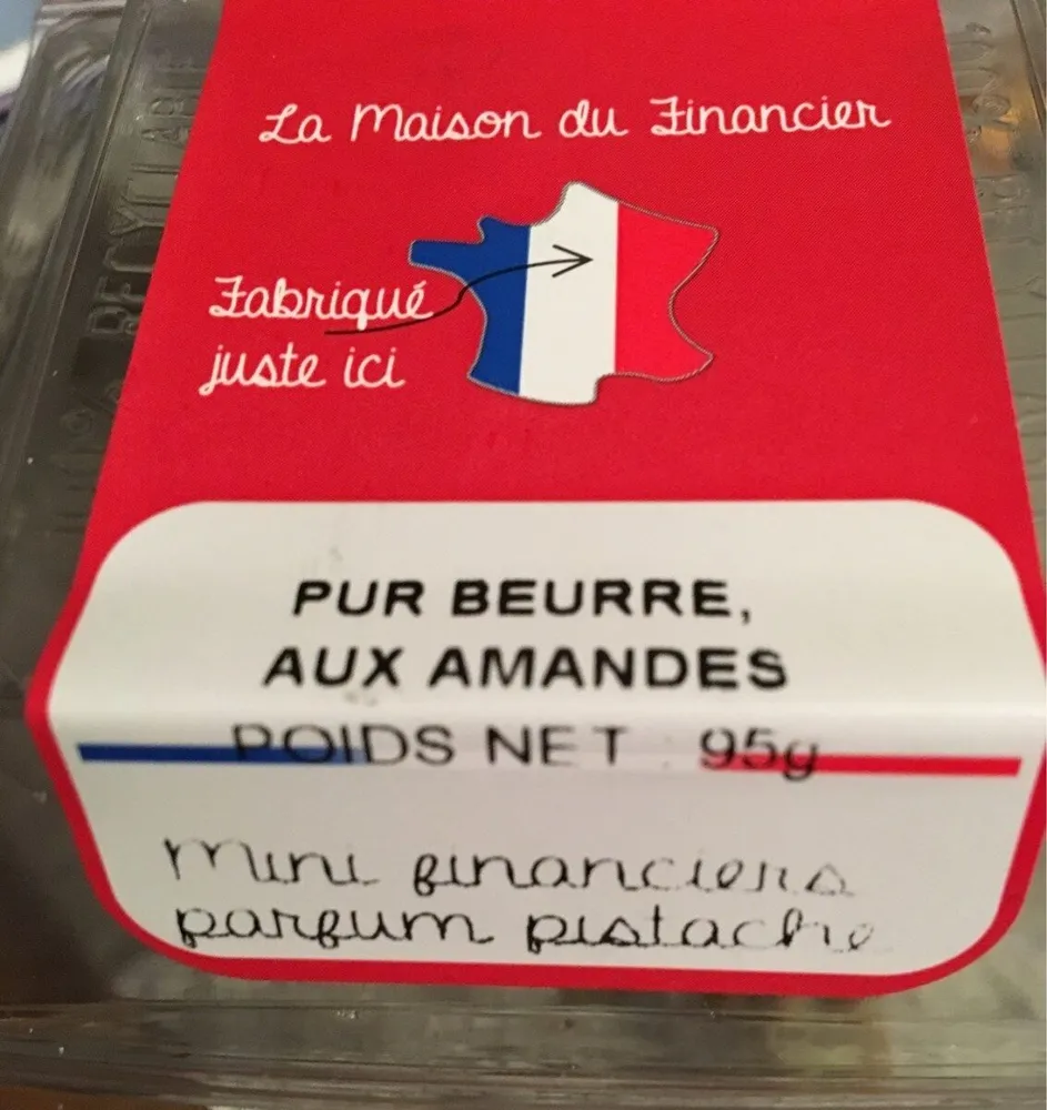 Mini financiers parfum pistache
