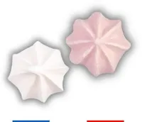 Meringue striées parfum vanille / fraise
