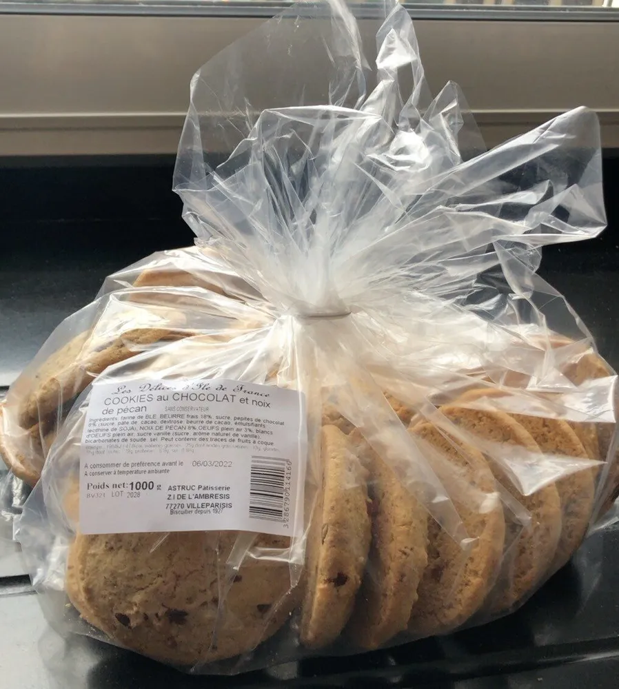 Cookies au chocolat et noix