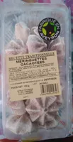 Meringues striées cacaotees