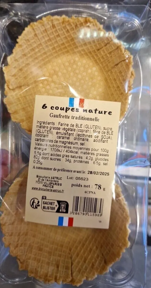 Coupe gaufrette traditionnelle
