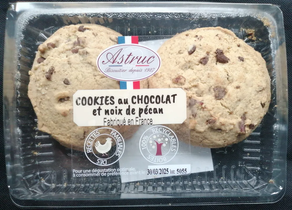 Cookies au chocolat et noix de pécan