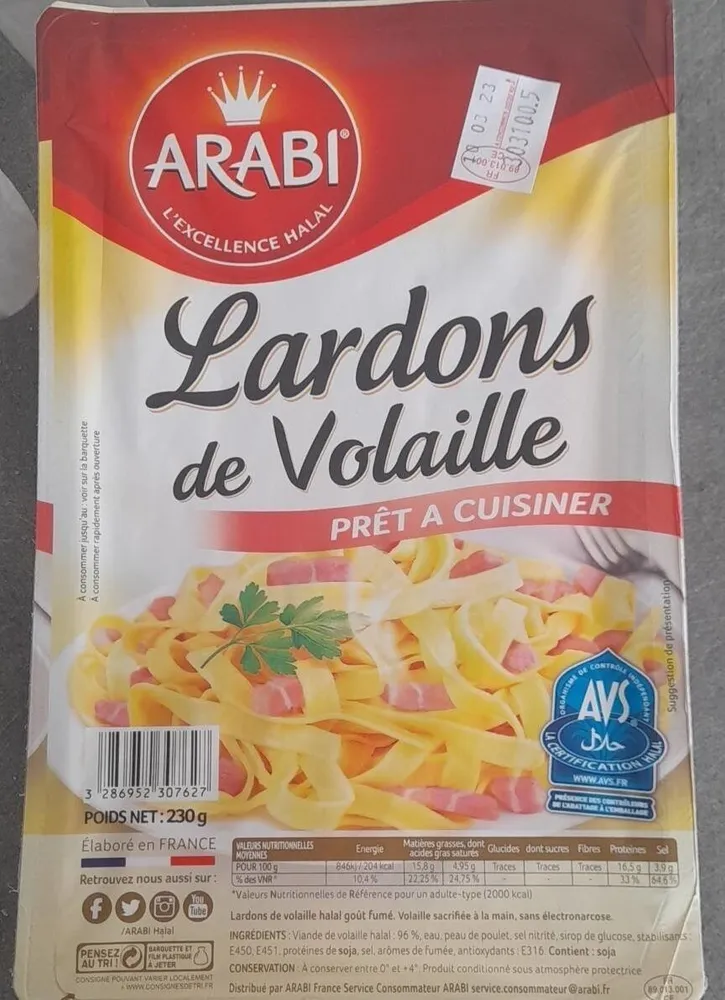 Lardons de volaille