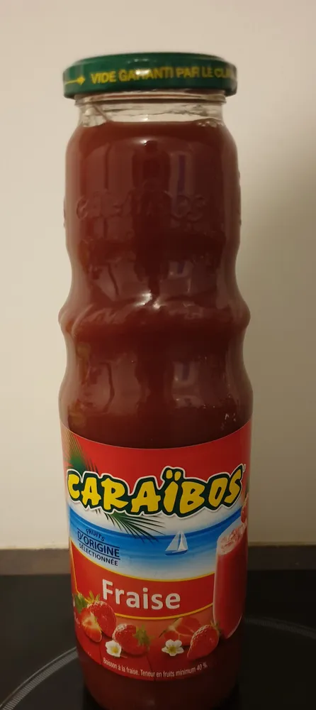 Caraibos fruits jus de fraise