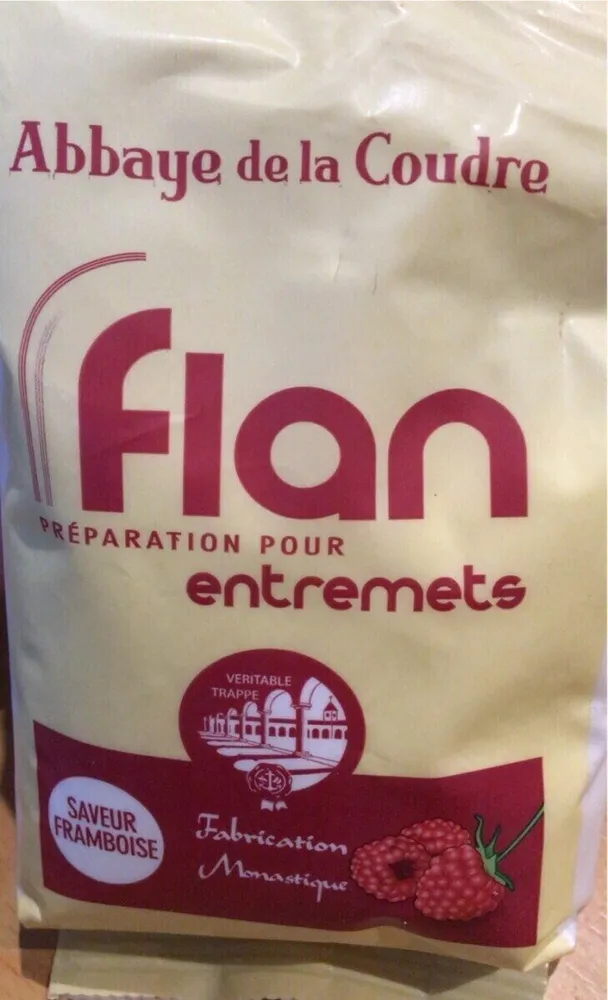 Flan entremets framboise
