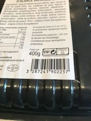 Saucisse de viande Tempe